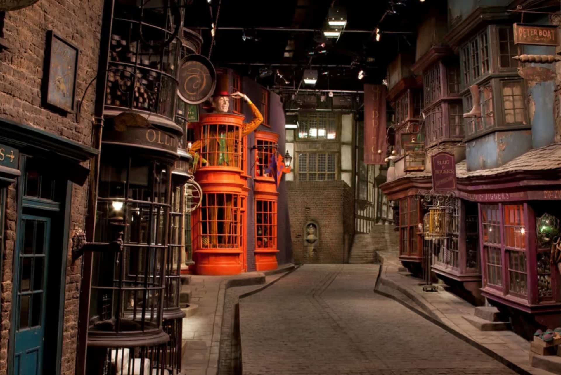 chemin de traverse dans les studios harry potter
