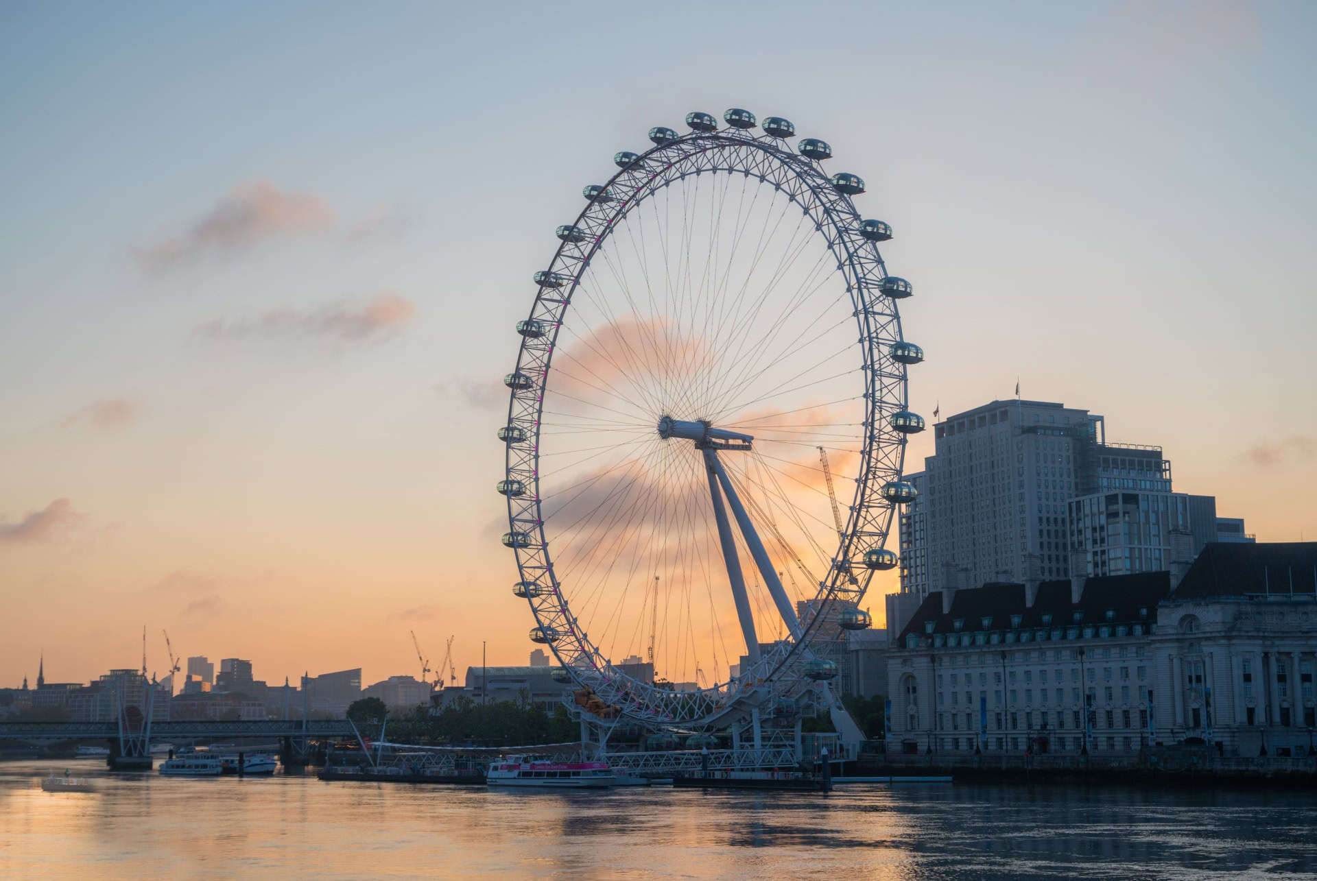 london eye coucher de soleil london eye coucher de soleil