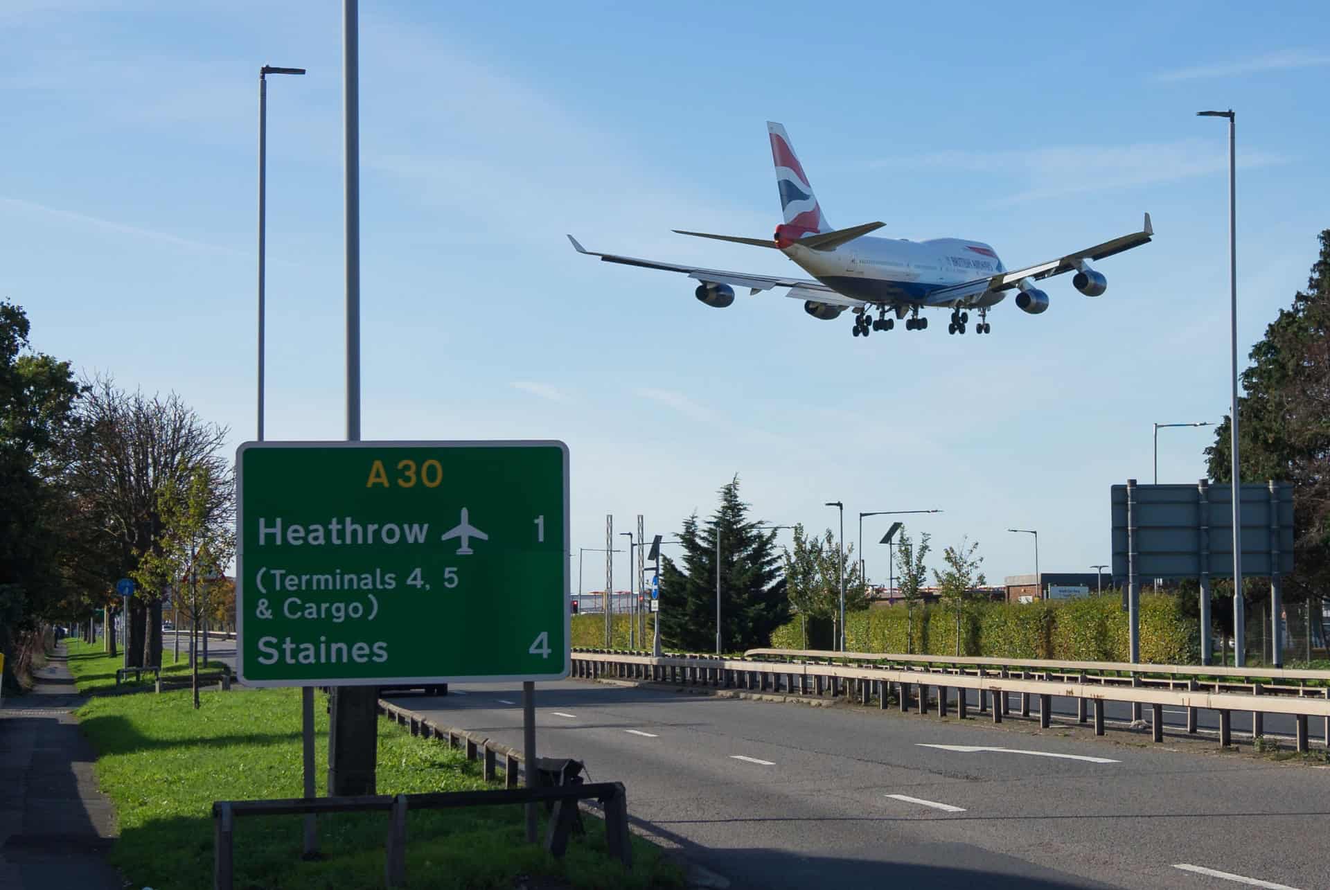 quand partir a londres avion heathrow