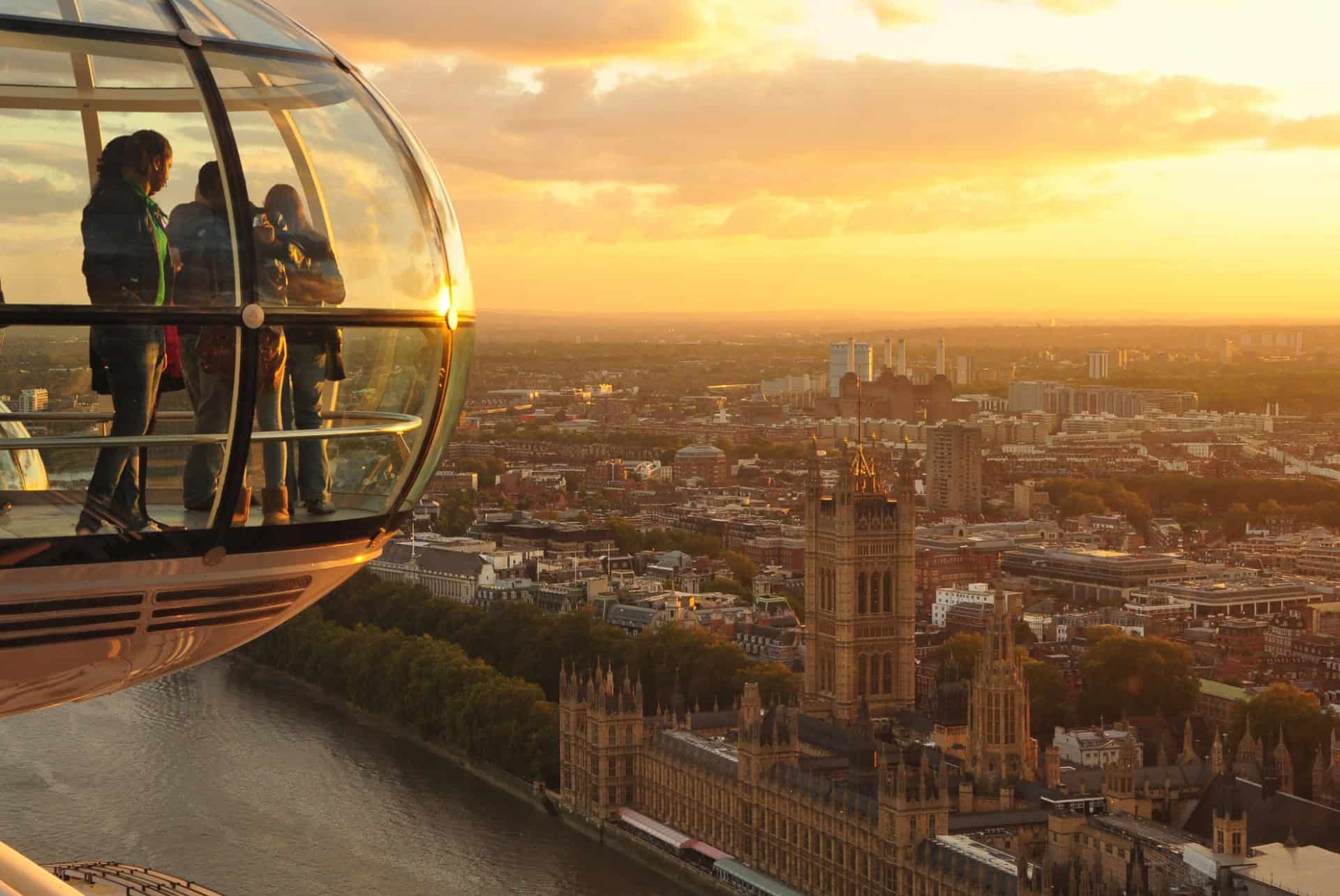 vue coucher de soleil london eye vue coucher de soleil london eye
