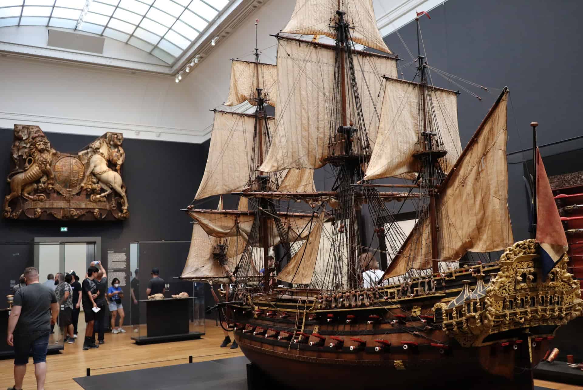 grande maquette de voilier au national maritime museum