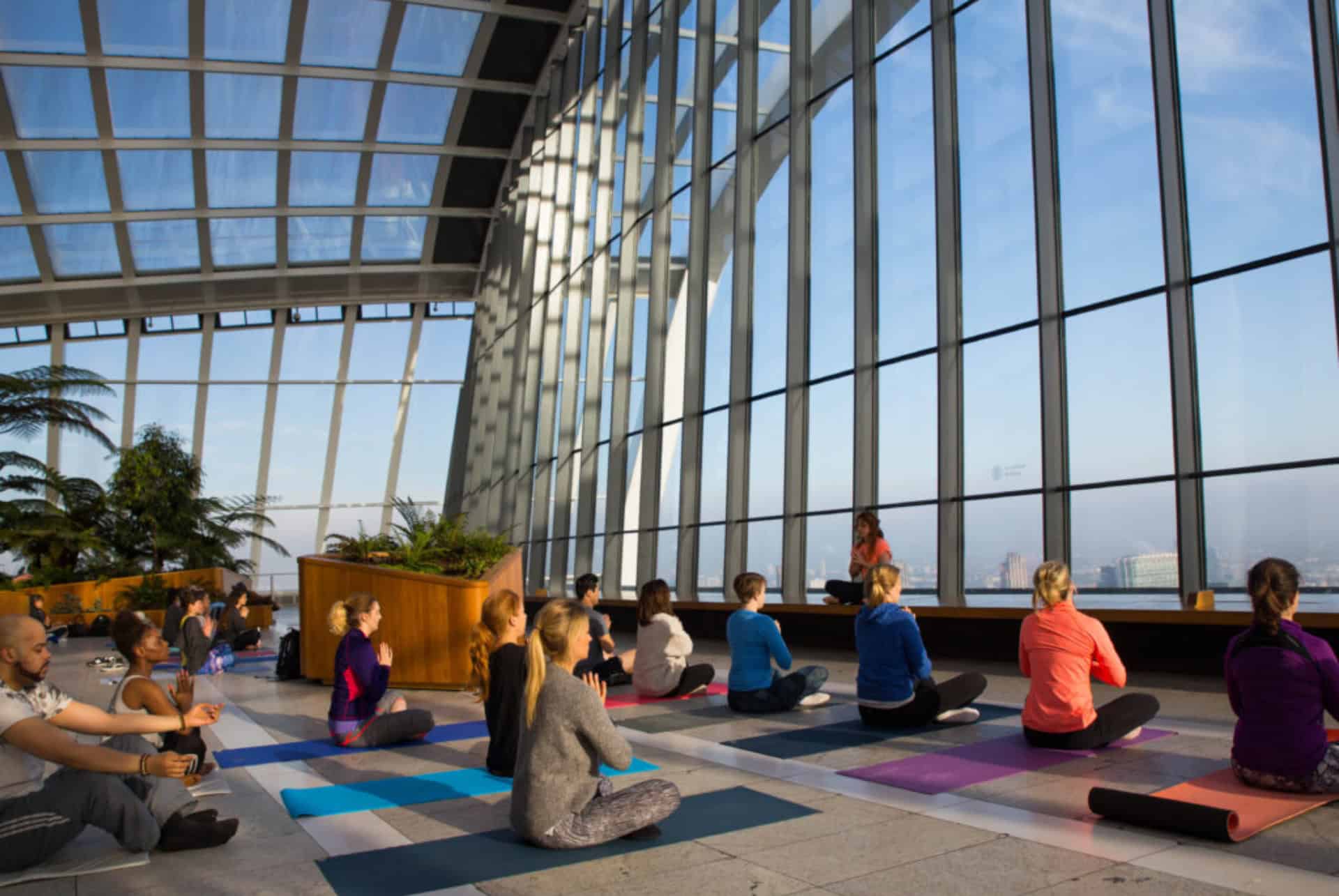 yoga au sky garden londres yoga au sky garden londres