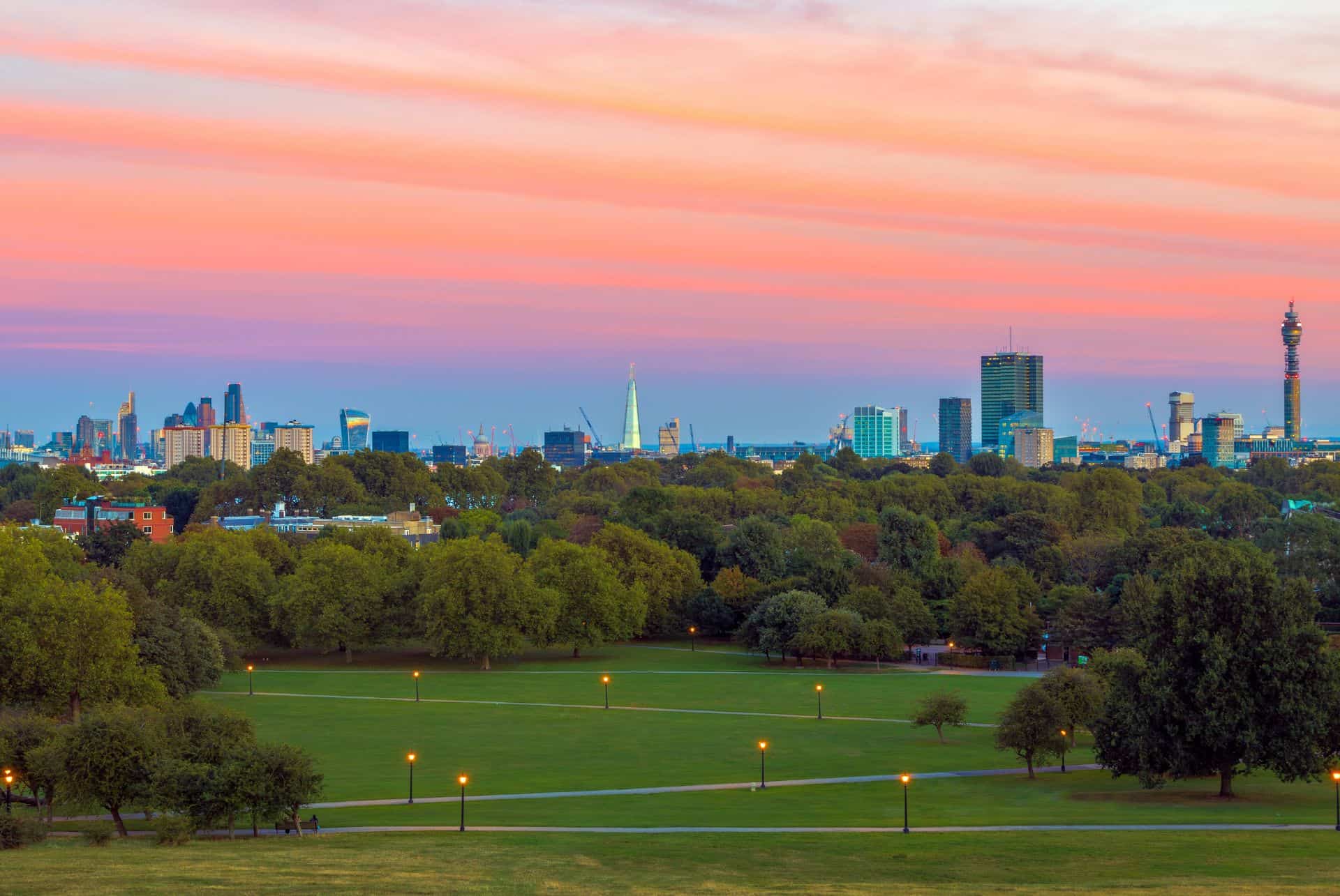 primrose hill coucher de soleil londres en 6 jours
