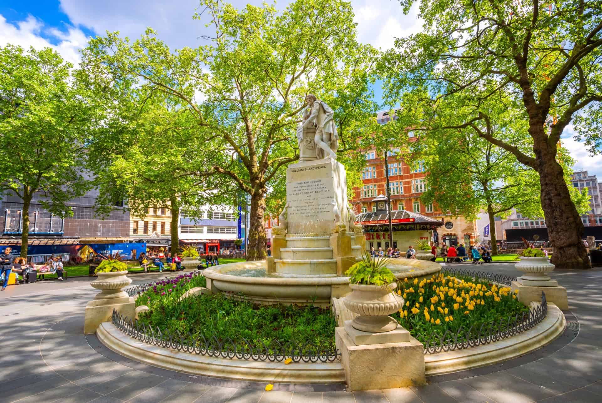 statue shakespeare leicester square